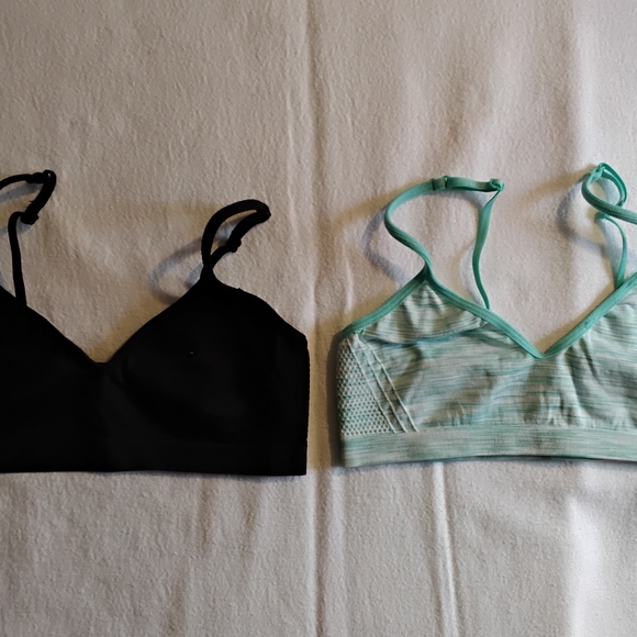 Justice Other - Everyday Wireless Bralette Duo — Black & Mint